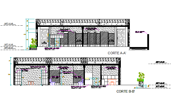Section toilet detail dwg file