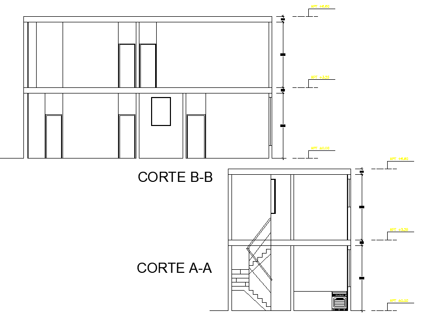 Section unifamily housing detail dwg file