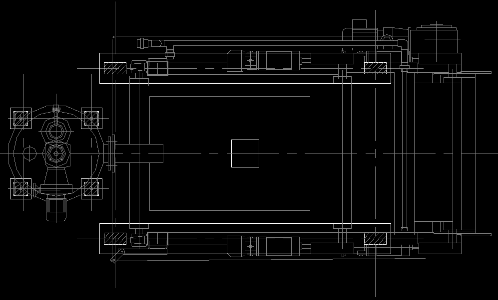 Section waste water treatment plant autocad file