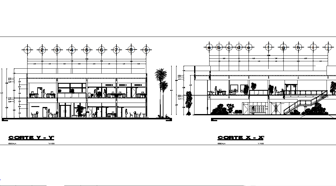 Section working plan detail dwg file