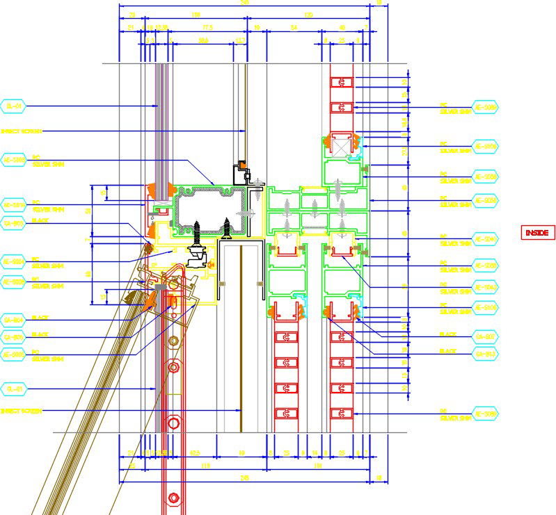 Section Of The Multi - Storey Building.