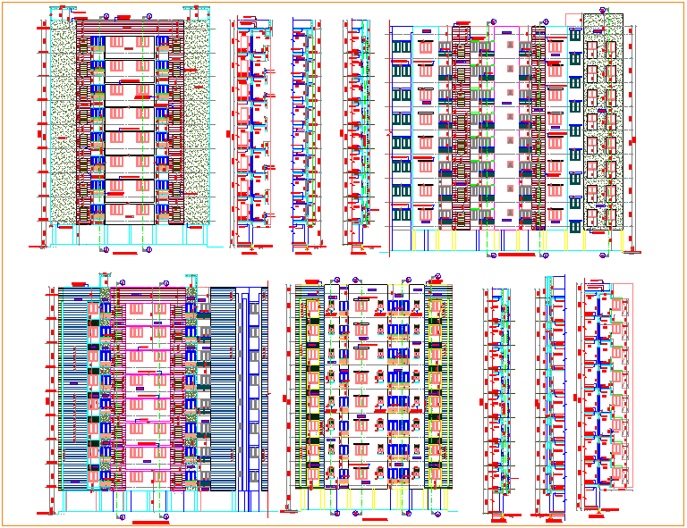 Sectional detail of tower with elevation
