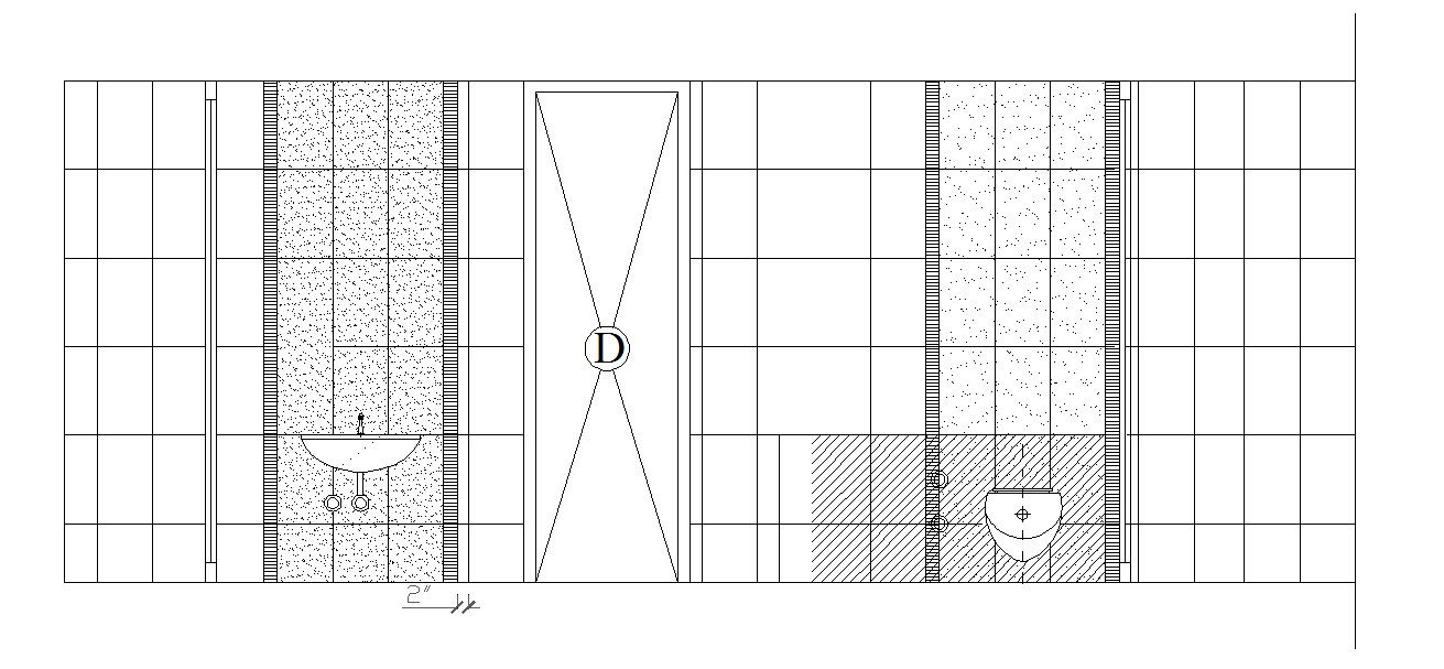 Toilet Plan In DWG File