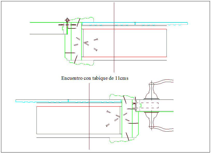 Sectional view design of door