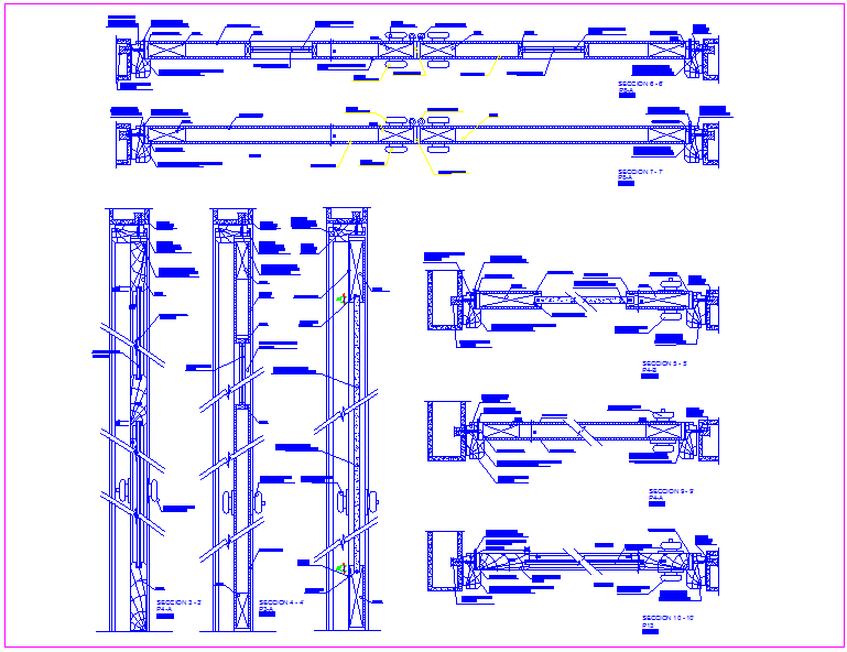Sectional view of door