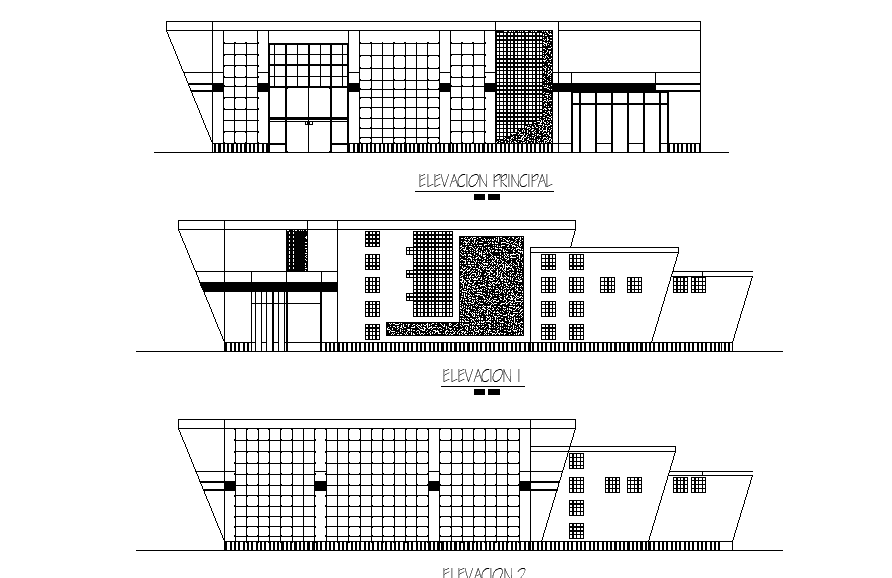 Sectional Elevation Detail Drawing in AutoCAD Format