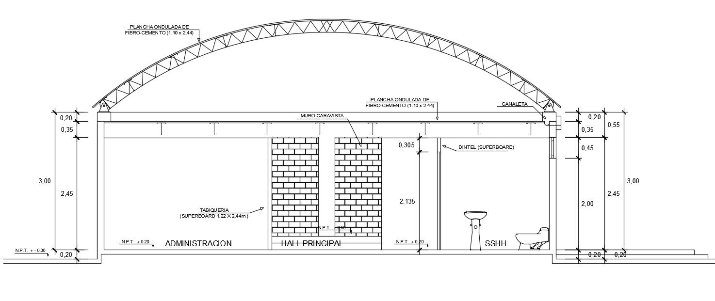 Section detail drawing is presented in this AutoCAD file. Download this 2d AutoCAD drawing file.