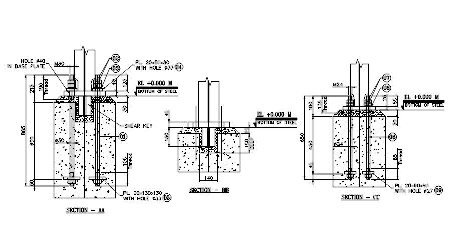 Section detail drawing presented  in this Auto-CAD drawing file. Download this 2d AutoCAD drawing file. 