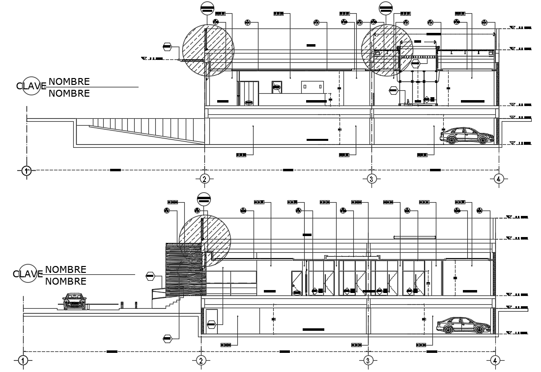 Section detailed cad drawing is given in this cad file. Download this 2d cad file now.