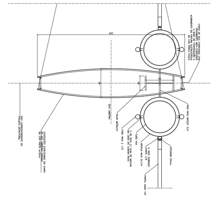 Section detail separated in this AutoCAD drawing file. Download this 2d AutoCAD drawing file.