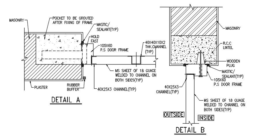 Section details of water treatment plant given in this AutoCAD DWG drawing file. Download the Autocad DWG drawing file.