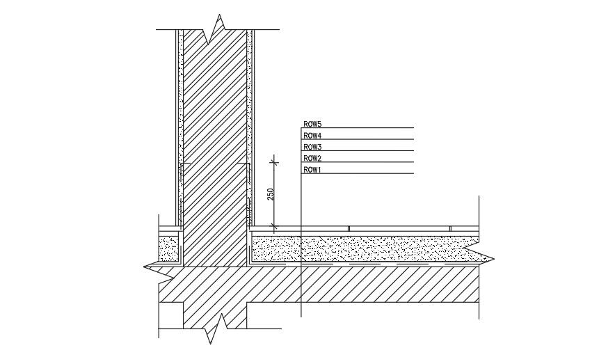 Section of Column detailing.