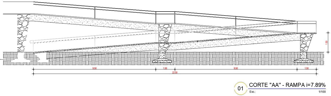 Section of Ramp asses.