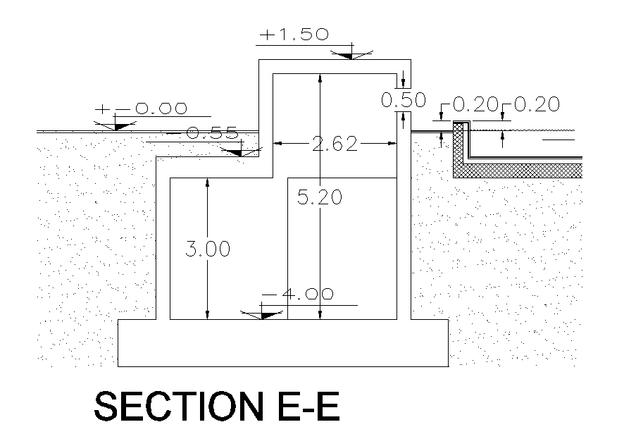 Section of fountain is given in this 2D Autocad DWG drawing file. Download the 2D AutoCAD DWG drawing file.