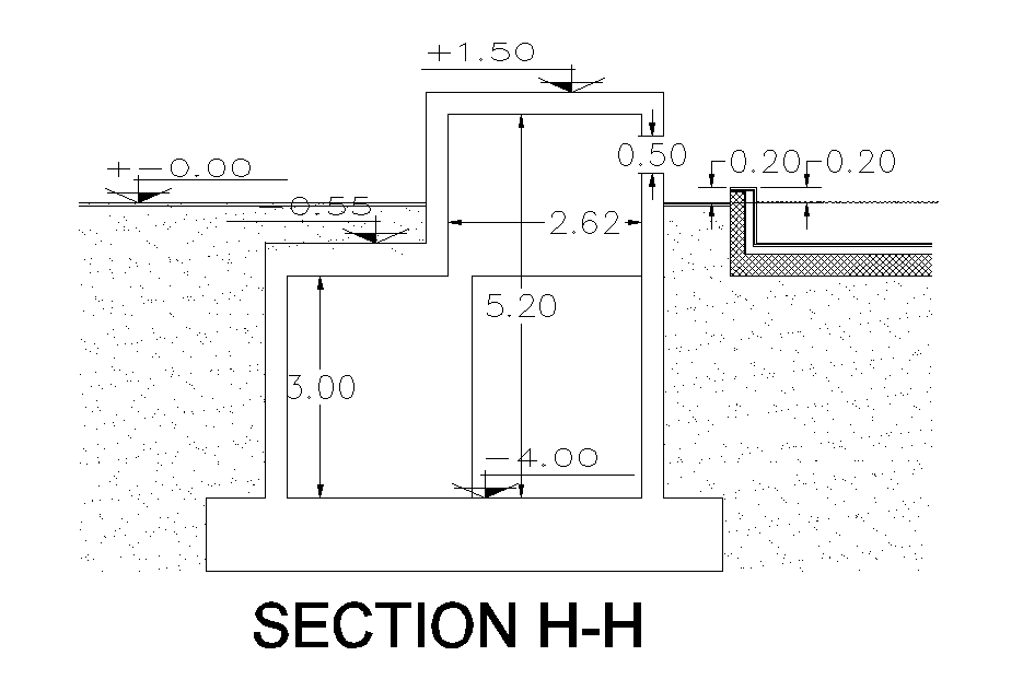 Section of fountain of the structure is given in this 2D Autocad DWG drawing file. Download the 2D AutoCAD DWG drawing file.