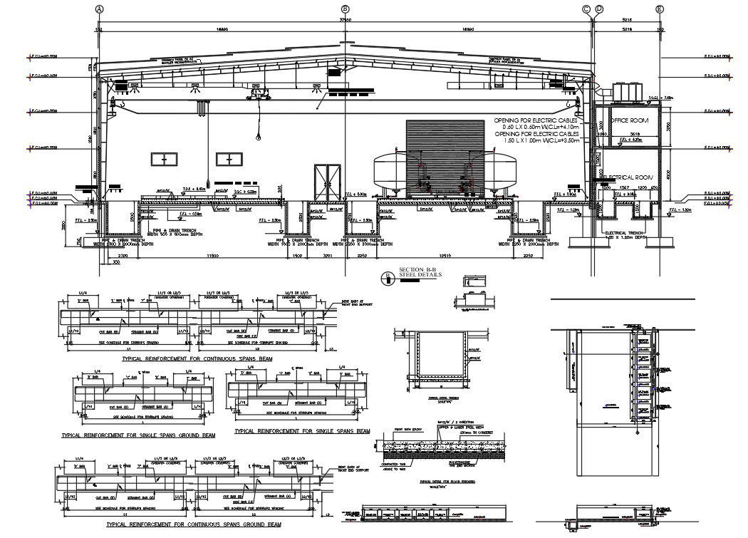Section of steel details has given in the autocad 2D DWG drawing file. TDownload the Autocad DWG drawing file.