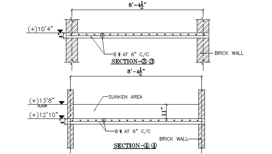 Sections of toilet details are given in this AutoCAD 2D DWG drawing file. Download the Autocad DWG drawing file.