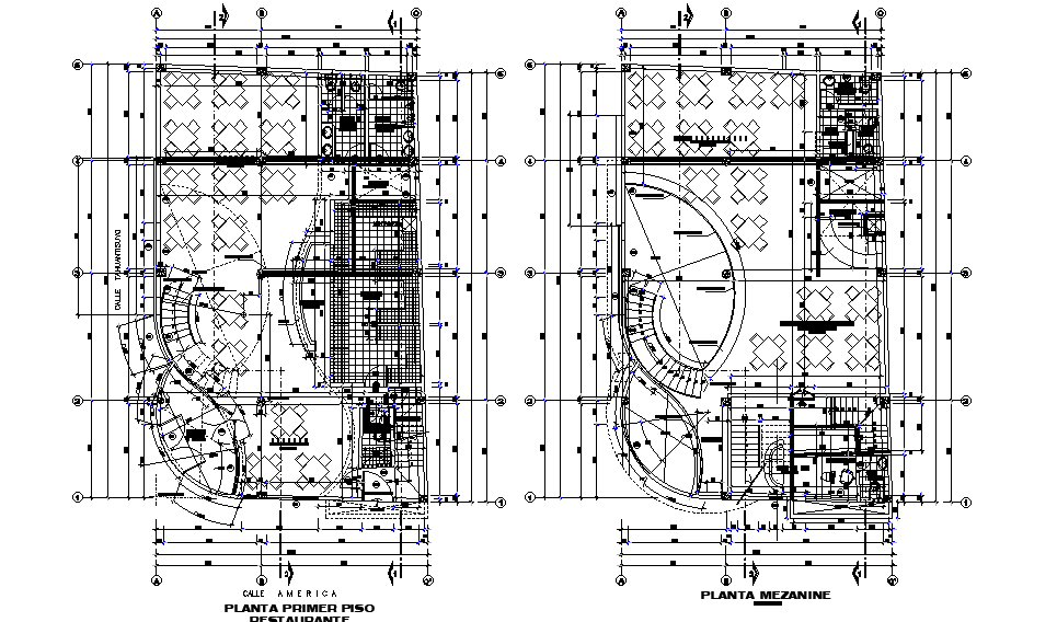 Section view of 15x18m hotel cum restaurant plan is given in this Autocad drawing file. Download now.