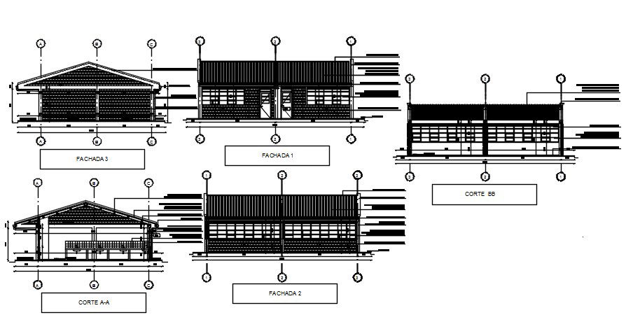 Section view of the school building is given in this Autocad drawing file. Download now.