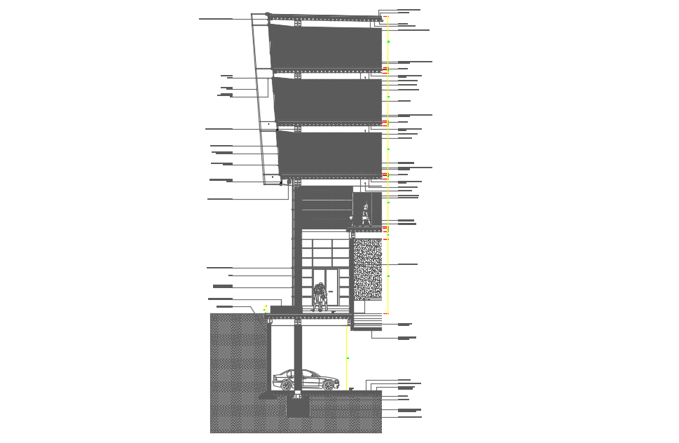 Sectionwall - curtainwall