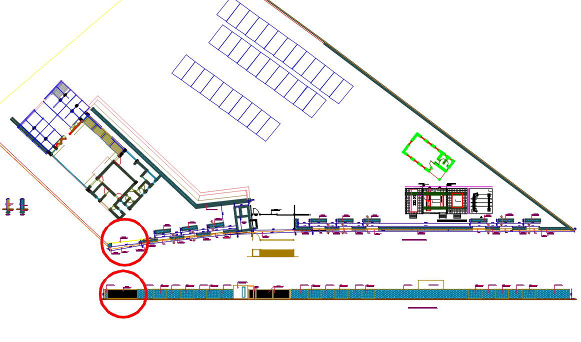 Security Wall CAD Drawing