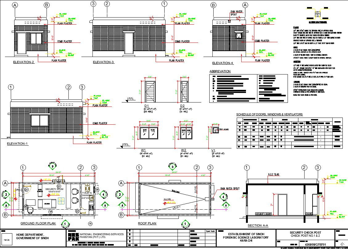 Security Check Point AutoCAD DWG Drawing for Industrial Design
