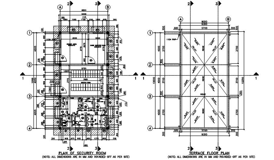 Security room details. Download cad free dwg file | CADBULL