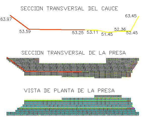 Sediment retention damingavion detail dwg file