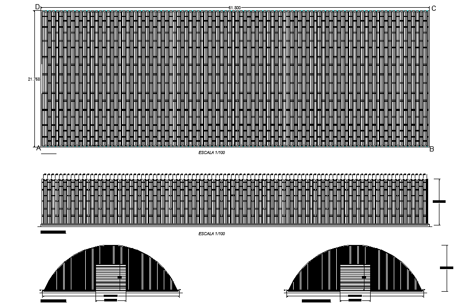 Self supportive storage plan dwg file