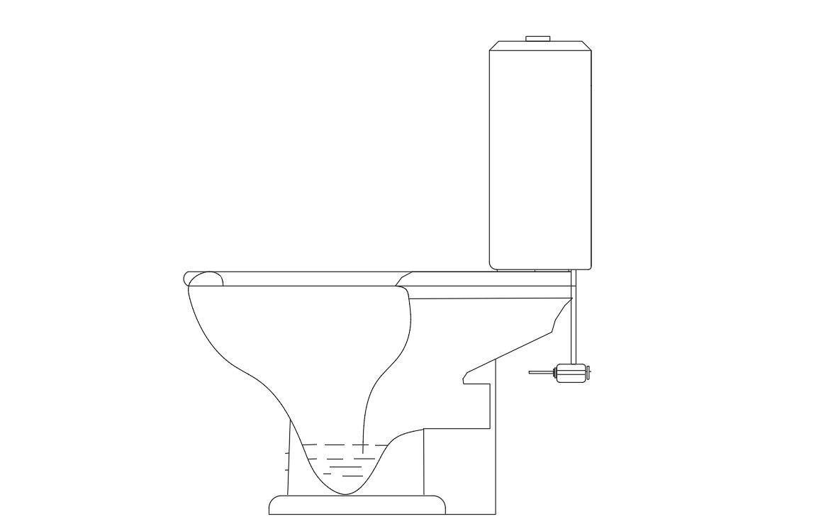 Sentry Bath CAD block drawing for DWG file