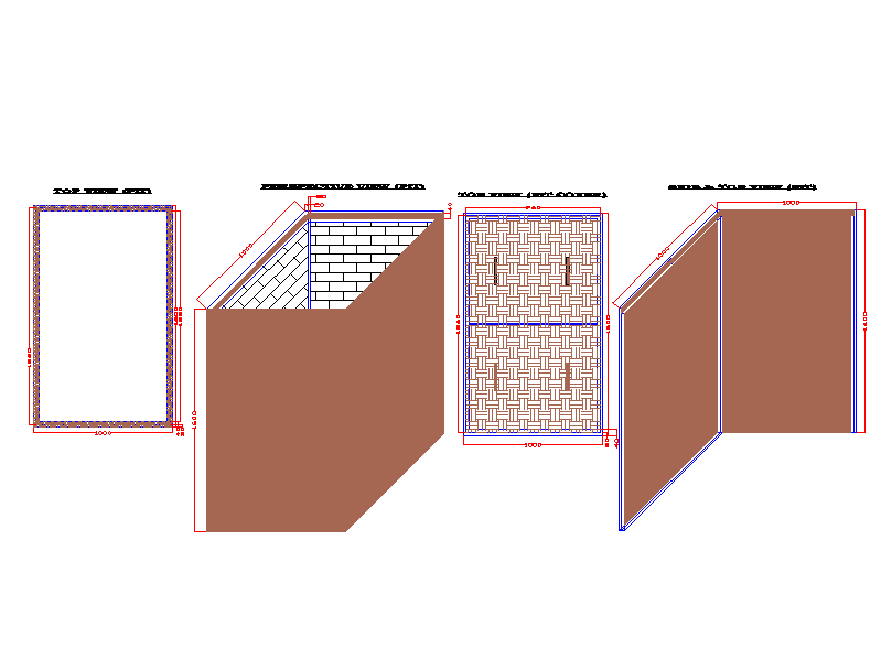Septic tank with soak pit drawing