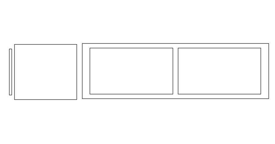 Service platform and refrigerator plan cad block in AutoCAD, dwg file.