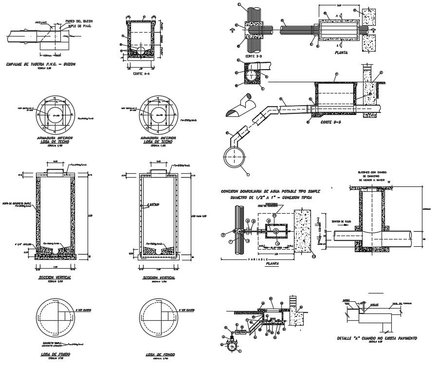 Sewage Tank Design CAD File download