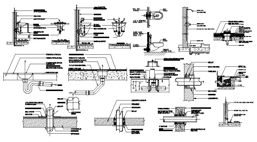 Sewer System Design AutoCAD drawing download