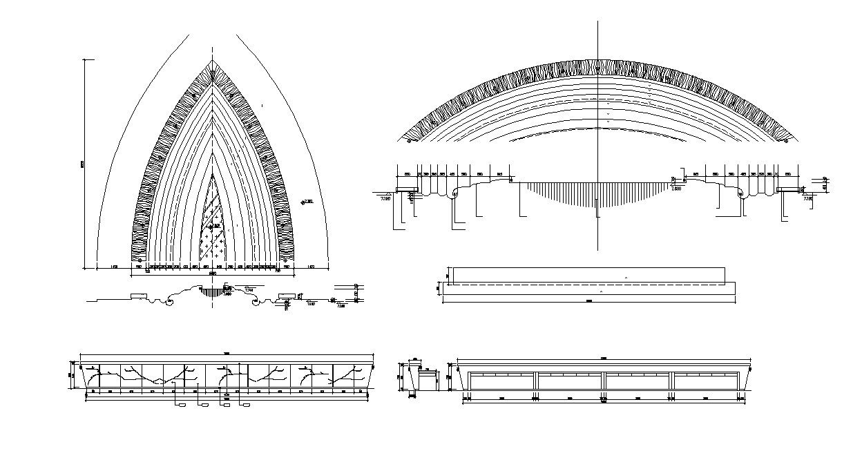 Shade Design Plan and Elevation CAD File