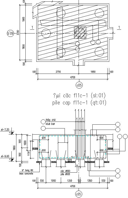 Shape of Pile Details.