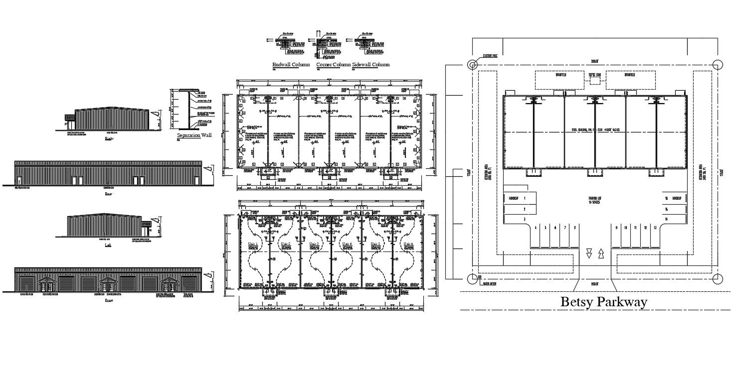 Shop Building Project AutoCAD File
