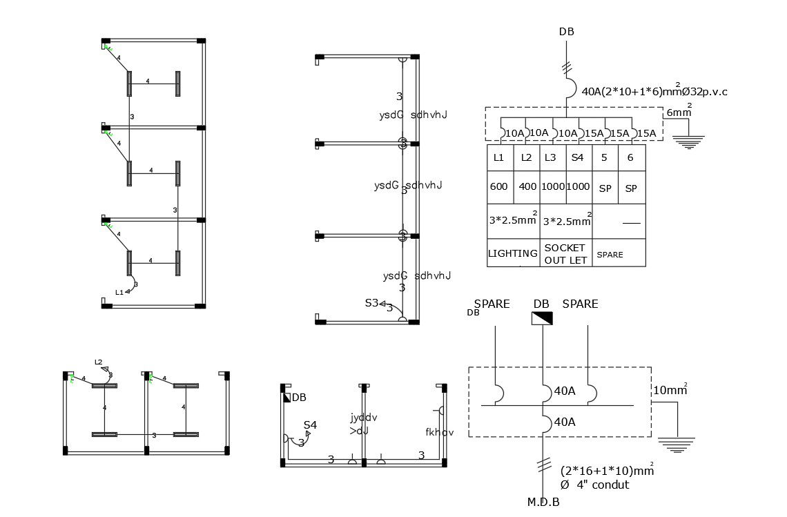 Shop Electrical Layout Plan With Diagram