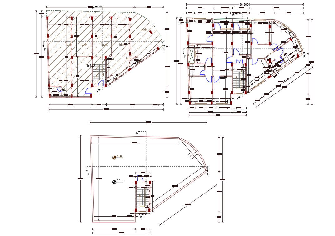 Shop On Ground Floor And Top Floor House Plan Design