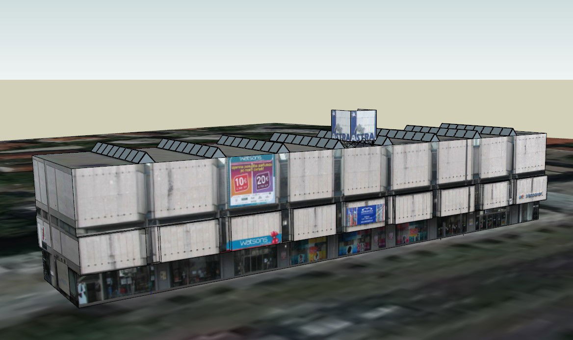 Commercial Shopping Complex Design Plan in AutoCAD Drawing File