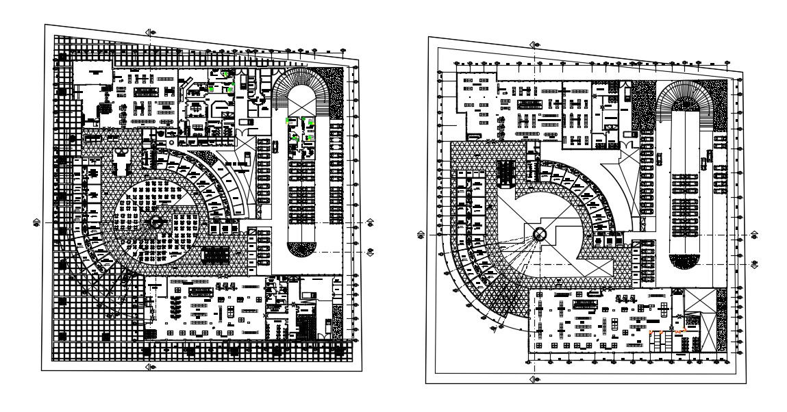 Shopping Mall Design In AutoCAD File