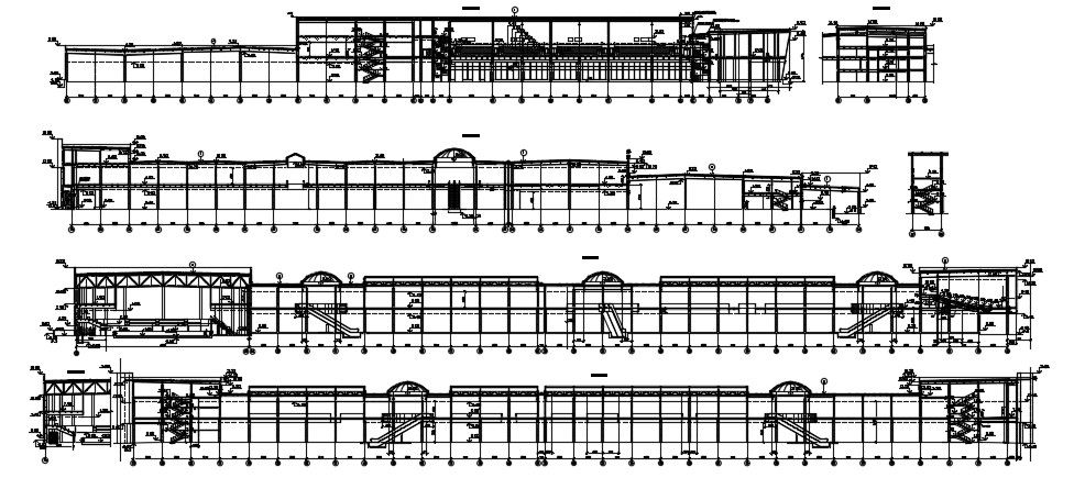 Shopping Mall Section In DWG File