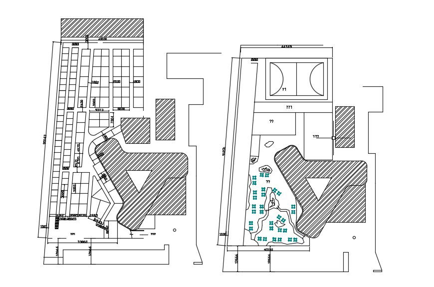 Shopping Mall and Club House CAD Drawing