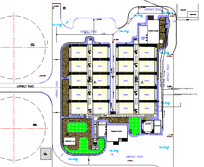 Shopping Market Layout plan