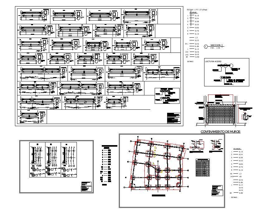 Shopping mall and hotel structural detail autocad file