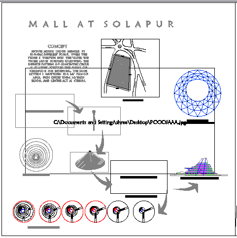 Shopping mall at solapur auto-cad details dwg file