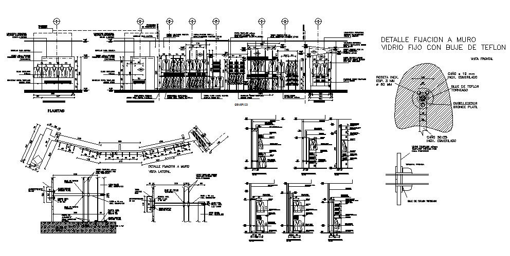 Shopping mall section, plan, construction and auto-cad details dwg file