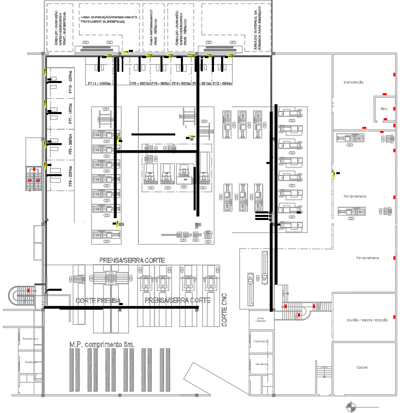 Shopping Mall AC Duct Drawing Layout in AutoCAD DWG File