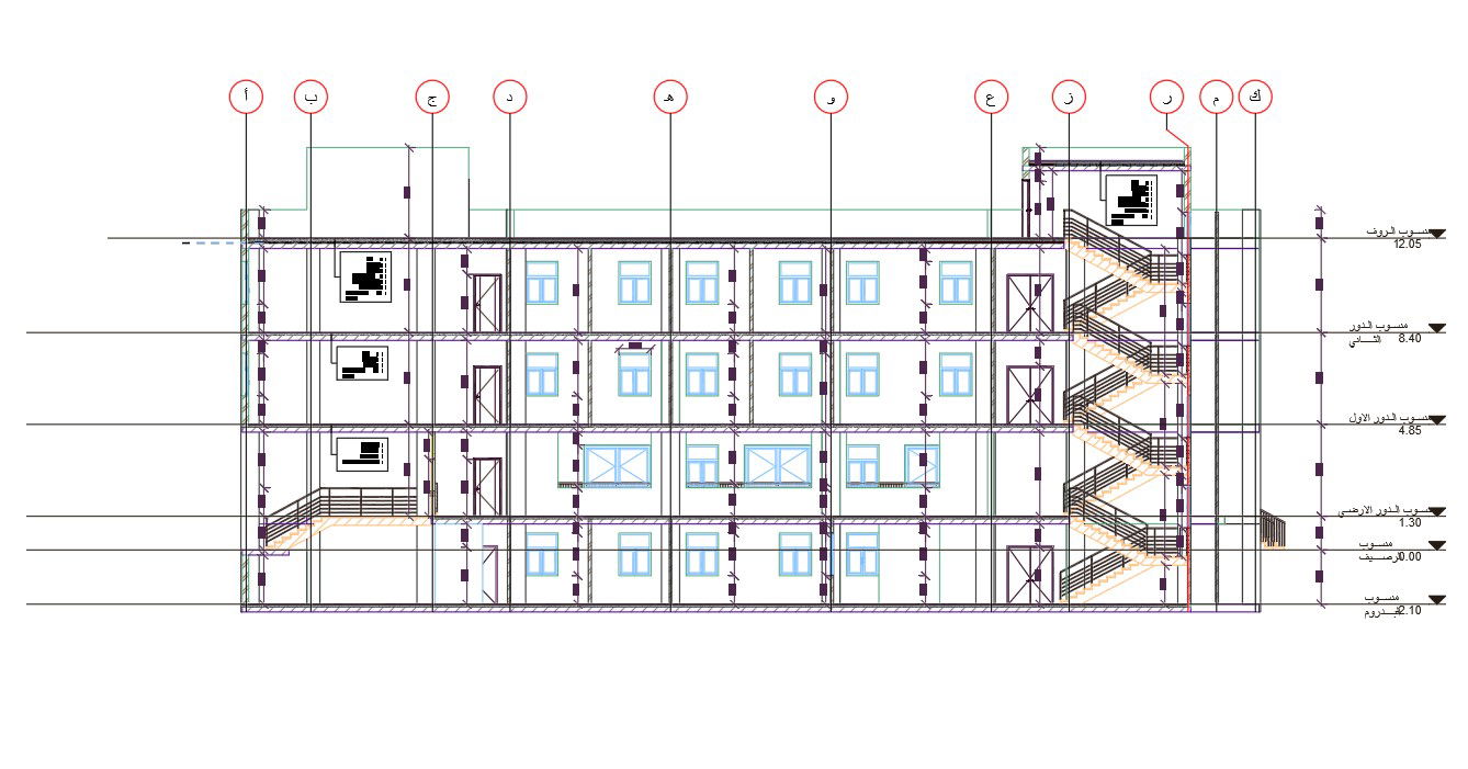 Shopping Mall Building Design CAD Drawing
