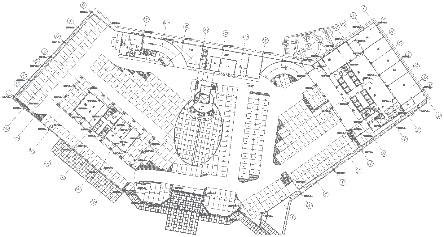Shopping Mall Layout Plan Design AutoCAD DWG File